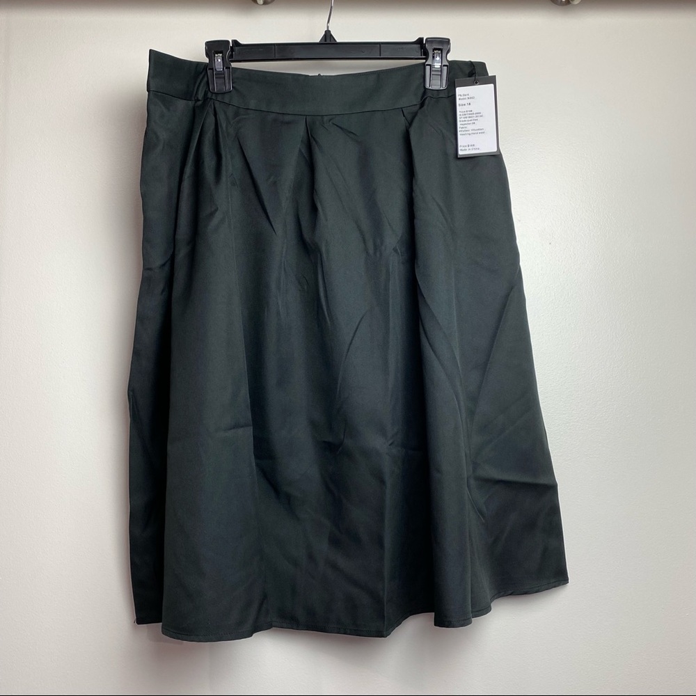 Yige Sz 18 zip black skirt full retro look New